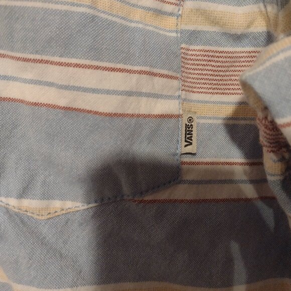 Vans mens short sleeve button down shirt size small - Picture 3 of 4
